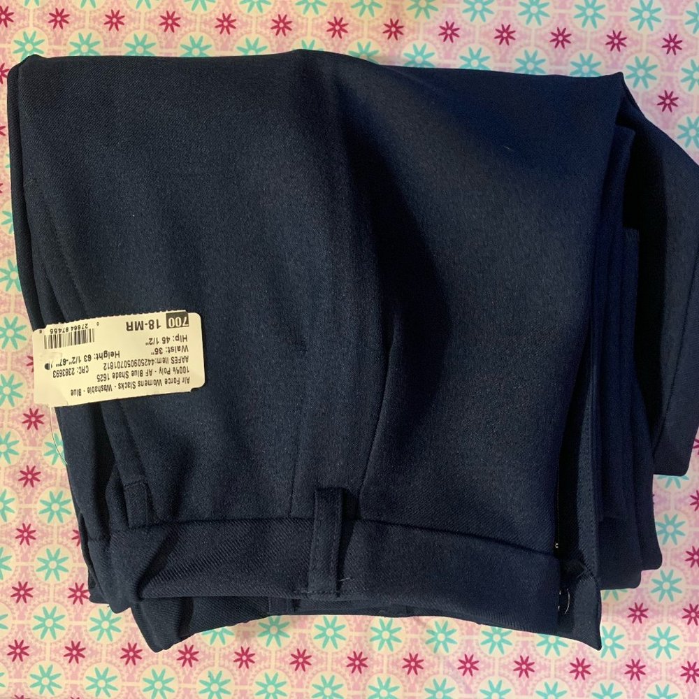 CIVIL AIR PATROL UNIFORM: SLACKS - FEMALE; unhemmed